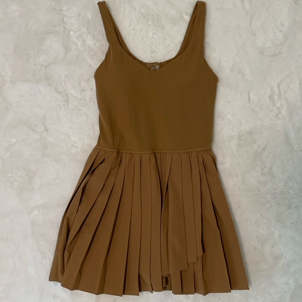 Aerie tennis dress, brown, size M. Worn only once, excellent condition